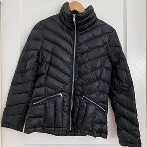 Kenneth Cole REACTION Women's Black Down Lightweight Jacket - Small